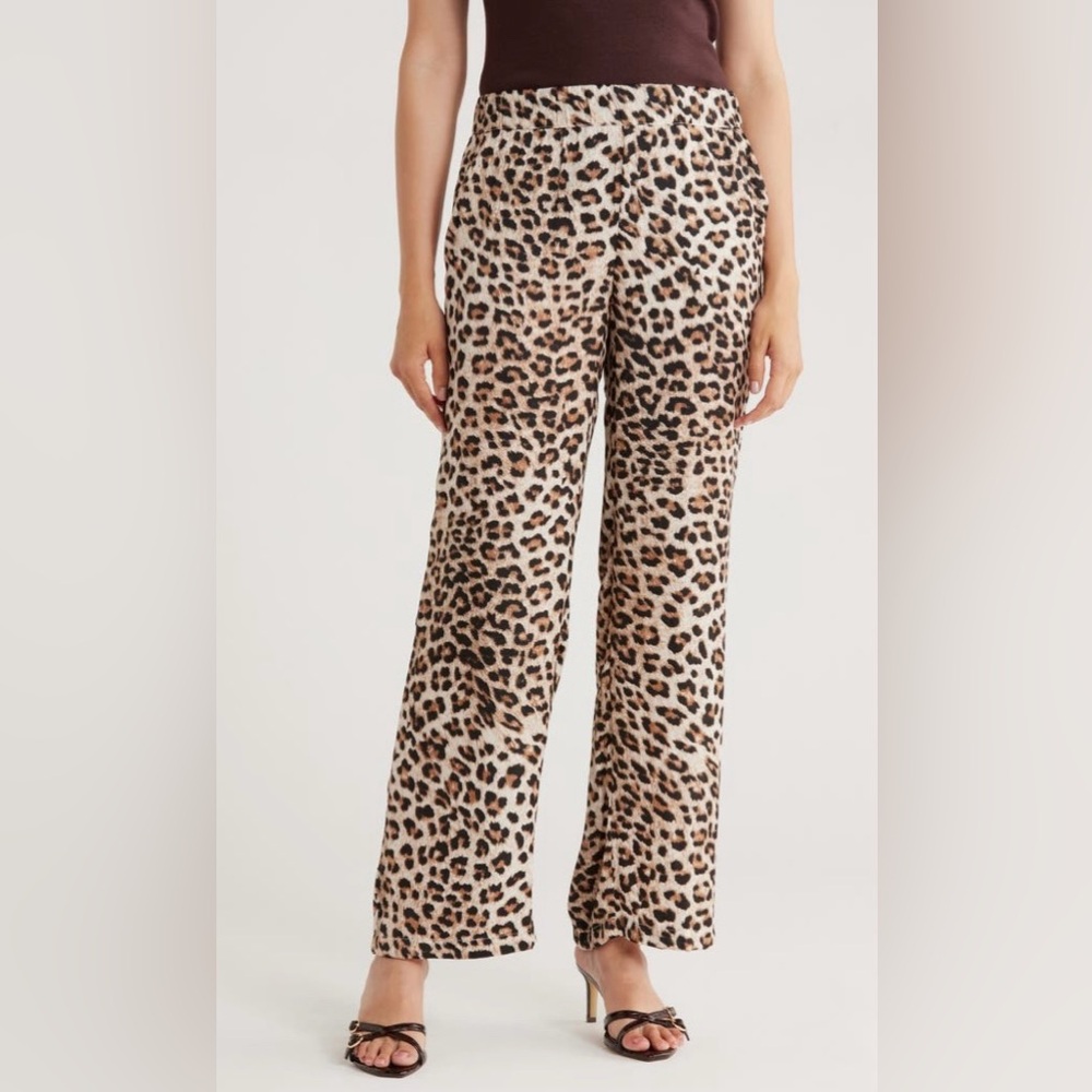 T Tahari Print Wide Leg Pants